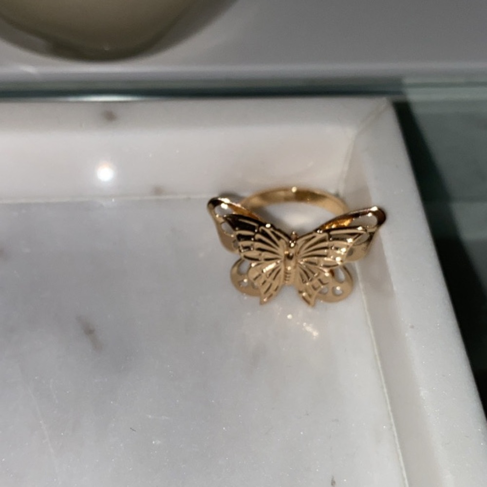 Gold Butterfly ring